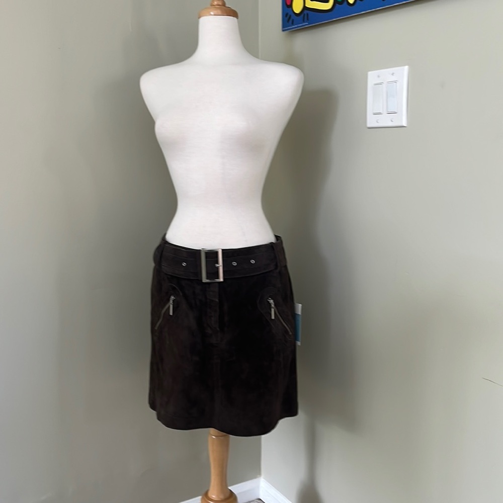 Mexx new brown suede skirt